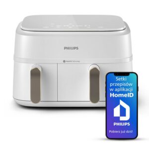 Air fryer Frytkownica beztłuszczowa PHILIPS Ovi Dual Basket NA353 10 9l 8 automatycznych programów