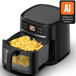 Air Fryer Frytkownica beztłuszczowa GÖTZE & JENSEN AF800K AI 8l z okienkiem do obserwacji postępów gotowania