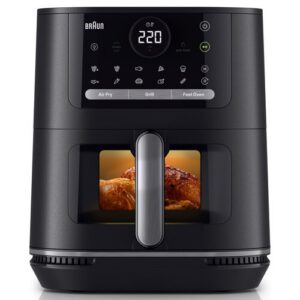 Air Fryer Frytkownica beztłuszczowa BRAUN MultiFry 5 HF5073 6l z okienkiem do obserwacji postępów gotowania