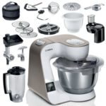 Robot kuchenny planetarny BOSCH MUM5XL74 1000 W z wbudowaną wagą, maszynką do mięsa, blenderem kielichowym (2 misy)