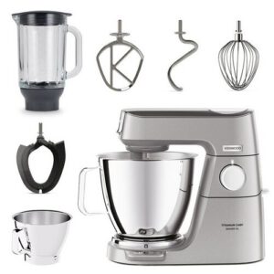 Robot kuchenny planetarny KENWOOD KVL85.124SI Titanium Chef Baker XL 1200W z wagą i blenderem kielichowym (2 misy)