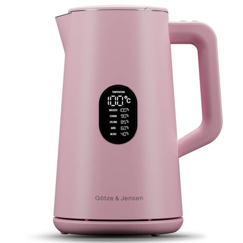 Czajnik GÖTZE & JENSEN KT940P Różowy + Termos GÖTZE & JENSEN KA103P Różowy