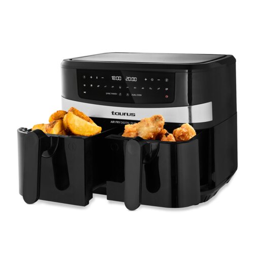 Air Fryer Frytkownica beztłuszczowa TAURUS AF2600D z podwójnym koszem Czarny