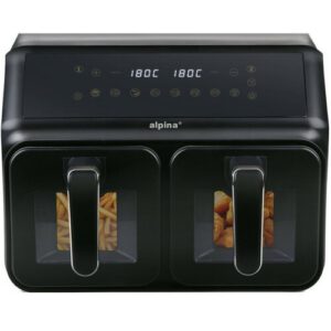 Air Fryer Frytkownica beztłuszczowa ALPINA 87A1125227219 2200 W 8L z podwójnym koszem