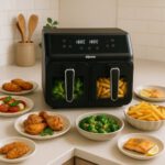Air Fryer Frytkownica beztłuszczowa ALPINA 87A1125227219 2200 W 8L z podwójnym koszem