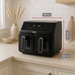 Air Fryer Frytkownica beztłuszczowa ALPINA 87A1125227219 2200 W 8L z podwójnym koszem