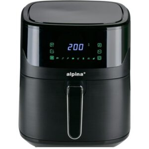 Air Fryer Frytkownica beztłuszczowa ALPINA XL 1600 W 6L z pojedynczym koszem cyfrowy ekran dotykowy