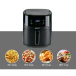 Air Fryer Frytkownica beztłuszczowa ALPINA XL 1600 W 6L z pojedynczym koszem cyfrowy ekran dotykowy