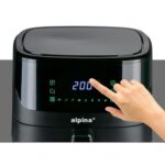 Air Fryer Frytkownica beztłuszczowa ALPINA XL 1600 W 6L z pojedynczym koszem cyfrowy ekran dotykowy