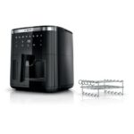 Air Fryer Frytkownica beztłuszczowa BOSCH Serie 6 MAF671B1 7.2l z 7 automatycznymi programami i okienkiem do podgląd potrawy