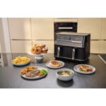Air Fryer Frytkownica beztłuszczowa BRAUN TwinCook 5 TD5073 10l z podwójnym koszem i okienkiem do obserwacji postępów gotowania