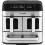 Air Fryer Frytkownica beztłuszczowa CONCEPT Pizza Trio FR9000 18.5 l z podwójnym koszem + szuflada do pieczenia