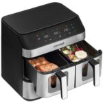 Air Fryer Frytkownica beztłuszczowa CONCEPT Pizza Trio FR9000 18.5 l z podwójnym koszem + szuflada do pieczenia