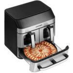 Air Fryer Frytkownica beztłuszczowa CONCEPT Pizza Trio FR9000 18.5 l z podwójnym koszem + szuflada do pieczenia