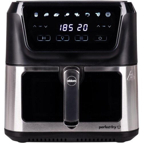 Air Fryer Frytkownica beztłuszczowa ELDOM FR60 Friko 8l z okienkiem do obserwacji postępów gotowania