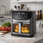 Air Fryer Frytkownica beztłuszczowa EXTRALINK EX.97676 8l z 10 automatycznymi programami i okienkiem do obserwacji postępów gotowania