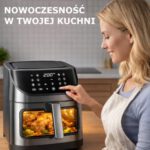 Air Fryer Frytkownica beztłuszczowa EXTRALINK EX.97676 8l z 10 automatycznymi programami i okienkiem do obserwacji postępów gotowania