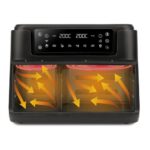 Air Fryer Frytkownica beztłuszczowa GIRMI FG26 Czarny, 9L, z okienkiem do obserwacji postępów gotowania
