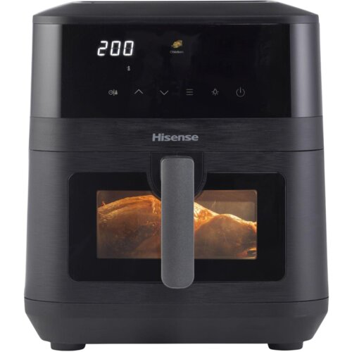 Air Fryer Frytkownica beztłuszczowa HISENSE HAF2100DCD 7.7l z 10 automatycznymi programami i okienkiem do obserwacji postępów gotowania