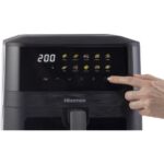 Air Fryer Frytkownica beztłuszczowa HISENSE HAF2100DCD 7.7l z 10 automatycznymi programami i okienkiem do obserwacji postępów gotowania