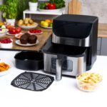 Air Fryer Frytkownica beztłuszczowa MPM MFR-10M/WIFI z okienkiem do obserwacji postępów gotowania