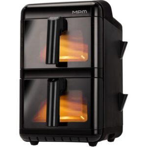 Air Fryer Frytkownica beztłuszczowa MPM MFR-13 12l z podwójnym koszem i okienkiem do obserwacji postępów gotowania