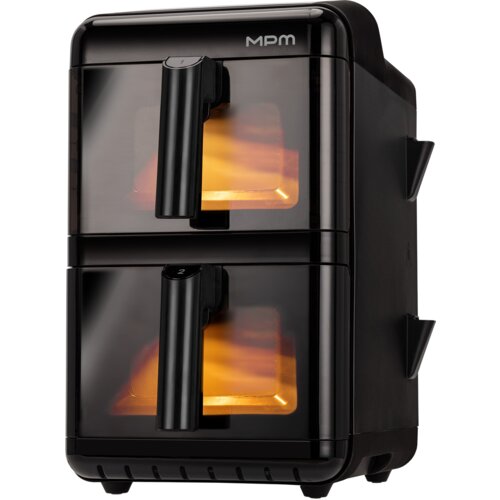 Air Fryer Frytkownica beztłuszczowa MPM MFR-13 12l z podwójnym koszem i okienkiem do obserwacji postępów gotowania