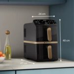 Air Fryer Frytkownica beztłuszczowa PHILIPS Ovi Dual Basket NA462/70 pionowy, 10 l, 6 automatycznych programów