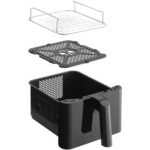Air Fryer Frytkownica beztłuszczowa SENCOR SFR 1250BK 11.6l z podwójnym koszem, 10 automatycznymi programami i okienkiem do obserwacji postępów