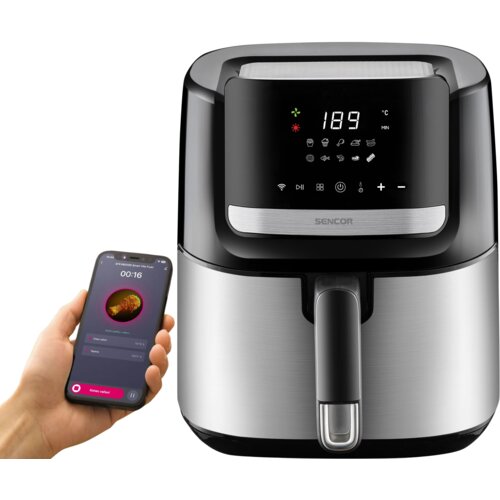 Air Fryer Frytkownica beztłuszczowa SENCOR SFR 6600SS-EUE3 6.5l Wi-Fi 10 automatycznych programów