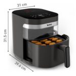Air Fryer Frytkownica beztłuszczowa TEFAL EY8328E0 Easy Fry Infrared technologia podczerwieni, z okienkiem do podglądu