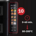 Air Fryer Frytkownica beztłuszczowa WEBBER AF901 11l z podwójnym koszem i 10 automatycznymi programami