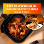 Air fryer Frytkownica beztłuszczowa EXTRALINK SJ-400 4l programator czasowy