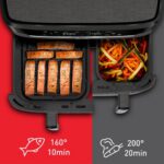 Air Fryer Frytkownica beztłuszczowa TEFAL Dual Easy Fry XXL EY942HE0 11l z podwójnym koszem