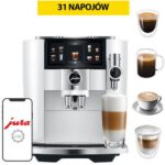 Ekspres JURA J8 Twin EA Diamond White (EA) (PODWÓJNY ZBIORNIK I MŁYNEK) z systemem Sweet Foam