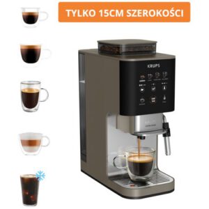 Ekspres KRUPS SA403BE0 Coffee Crush slim 15 cm szerokości Kawa mrożona