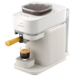 Ekspres PHILIPS Baristina BAR300/03 z zautomatyzowanym procesem mielenia i zaparzania + Spieniacz PHILIPS Baristina BAR311/00 Biały