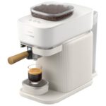 Ekspres PHILIPS Baristina BAR302/20 z zautomatyzowanym procesem mielenia i zaparzania + Spieniacz PHILIPS Baristina BAR311/00 Biały