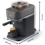 Ekspres PHILIPS Baristina BAR320/60 z zautomatyzowanym procesem mielenia i zaparzania Czarny