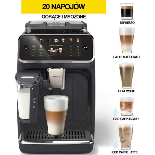 Ekspres PHILIPS LatteGo 5500 EP5541/50 (Silent Brew) Kawa mrożona