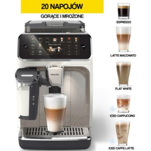 Ekspres PHILIPS LatteGo 5500 EP5543/90 (Silent Brew) Kawa mrożona