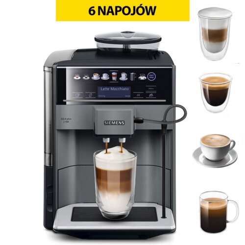 Ekspres SIEMENS EQ.6 Plus S100 TE651209RW + Kawa ziarnista MORNING BIRD Medium 1 kg (Rzemieślnicza)