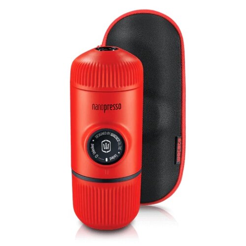 Ekspres WACACO Nanopresso Czerwony + Etui