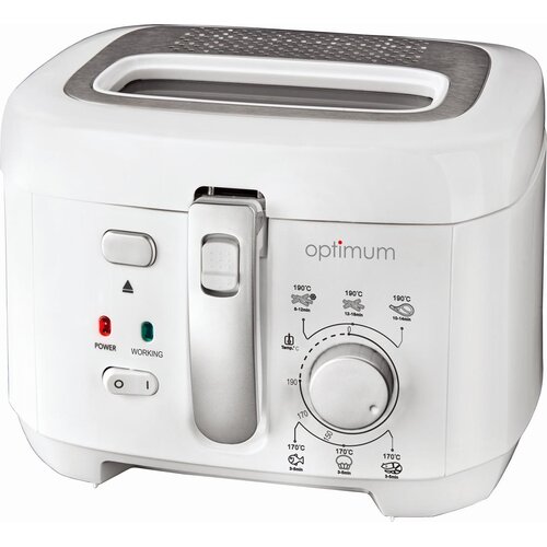 Frytkownica OPTIMUM FT-2507 Biały 2.5l z okienkiem do obserwacji postępów gotowania