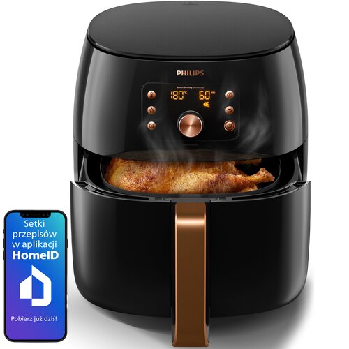 Air Fryer Frytkownica beztłuszczowa PHILIPS Ovi Smart XXL HD9867/90 7.3l 1000 darmowych przepisów