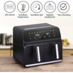 Air Fryer Frytkownica beztłuszczowa ALPINA 871125224012 8l z podwójnym koszem programator czasowy