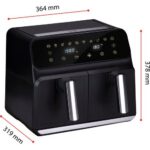 Air Fryer Frytkownica beztłuszczowa ALPINA 871125224012 8l z podwójnym koszem programator czasowy