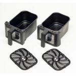 Air Fryer Frytkownica beztłuszczowa ARIETE 4631/00 9l z podwójnym koszem z okienkiem do obserwacji postępów gotowania
