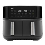 Air Fryer Frytkownica beztłuszczowa BRAUN TD3030.IBK 8l z podwójnym koszem 8 automatycznych programów
