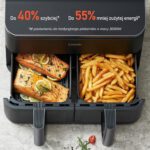 Air Fryer Frytkownica beztłuszczowa COSORI CAF-R901-AEU Dual Basket 8.5l z podwójnym koszem podświetlane wnętrze